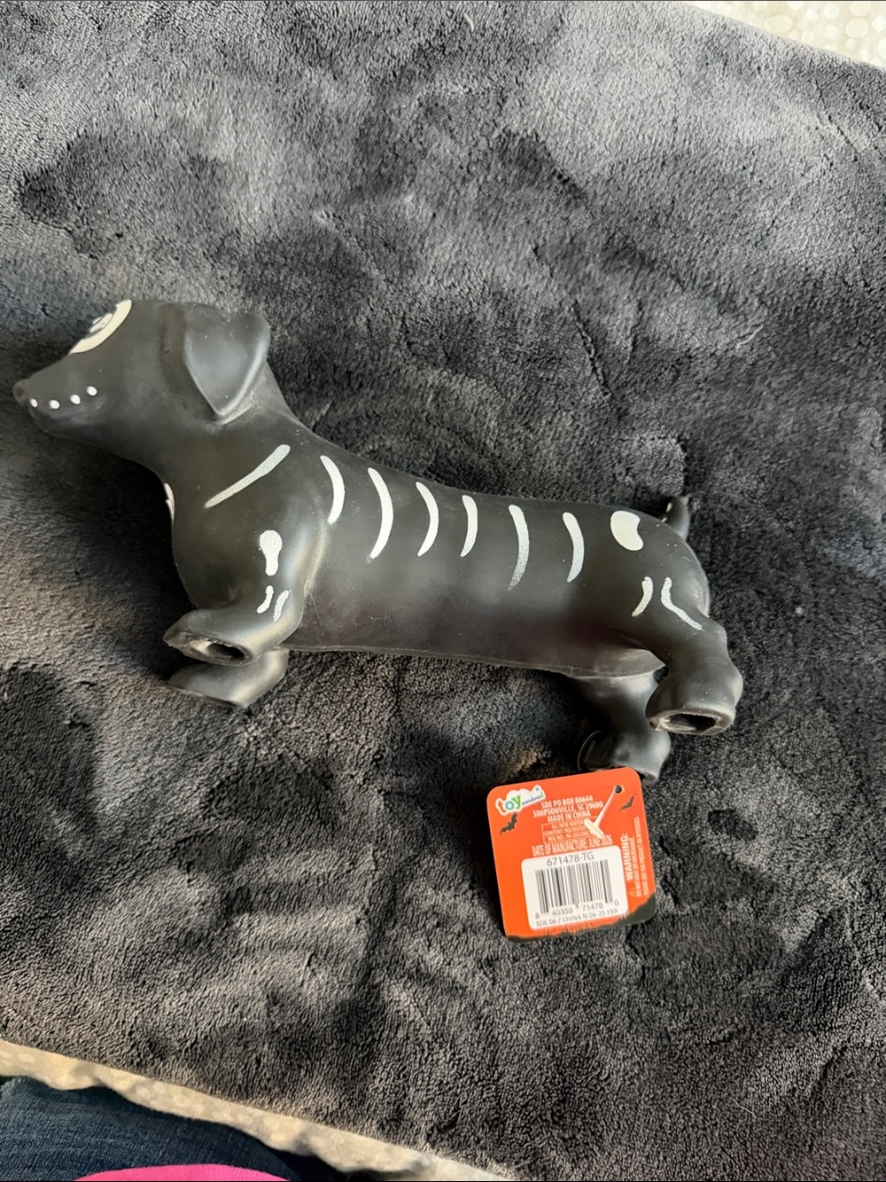 Toymendous Target Black Dachshund Toy as skeleton Halloween costume authentic